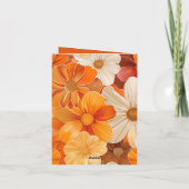 Einladung zur Gartenparty Retro 1970er Stil 招待状 (裏面)