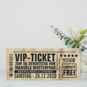 Einladungen zum Geburtstag (“VIP”) 招待状 (スタンド正面)