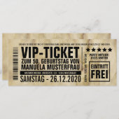 Einladungen zum Geburtstag (“VIP”) 招待状 (正面/裏面)