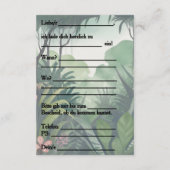 Einladungskarte エンクロージャーカード (裏面)