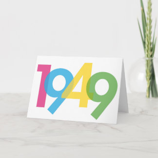 Einladungskarte zum 70. Geburtstag - 1949 招待状