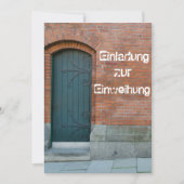 Einladungskarte zur Einweihung 招待状 (正面)