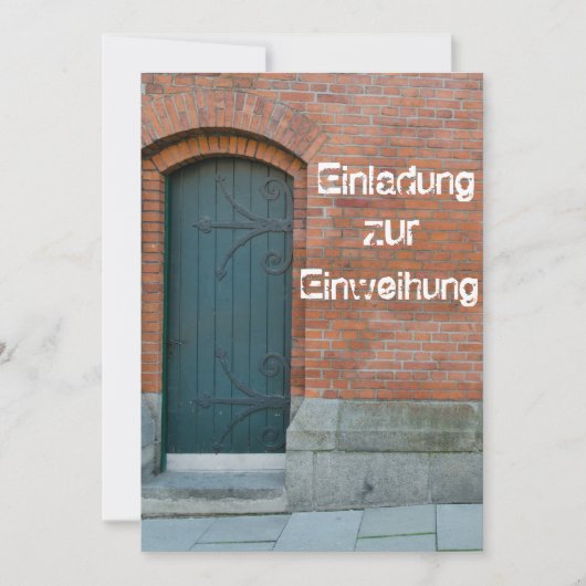 Einladungskarte zur Einweihung 招待状 (正面)