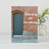 Einladungskarte zur Einweihung 招待状 (スタンド正面)