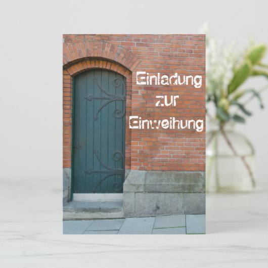 Einladungskarte zur Einweihung 招待状 (スタンド正面)