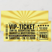 Einladungskarten 50. Geburtstag VIP Einladung 招待状 (正面/裏面)