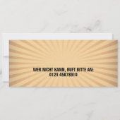 Einladungskarten Geburtstag Party Veranstaltung 招待状 (裏面)