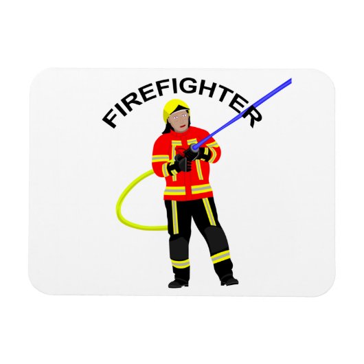 Einsatzkleidung MagnetのFeuerwehrmann マグネット (横)