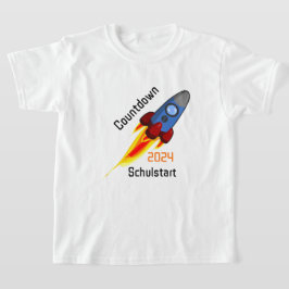 Einschulung - Countdown Schulstart 2026 - Rakete | Tシャツ