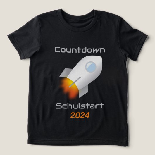 Einschulung - Countdown Schulstart - Rakete 1 | トライブレンドTシャツ (デザイン正面)