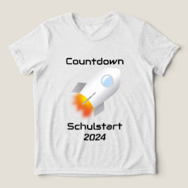 Einschulung - Countdown Schulstart - Rakete 2 | トライブレンドＴシャツ