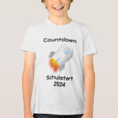 Einschulung - Countdown Schulstart - Rakete 2 | トライブレンドTシャツ (正面)