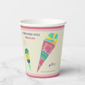 Einschulung Feier Schulkind Einschulungsfeier 2024 紙コップ (裏面)