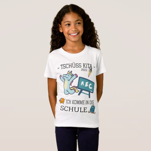 Einschulung oder Kita abschluss T-Shirt Tシャツ (正面フル)
