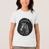Einschulung - Schulkind - Einhorn mit Sternchen | トライブレンドTシャツ (正面)