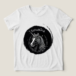 Einschulung - Schulkind - Einhorn mit Sternchen | トライブレンドTシャツ