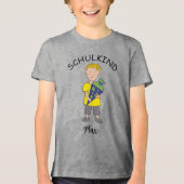 Einschulung Schulkind - Junge mit Schultüte 1 | トライブレンドTシャツ (正面)