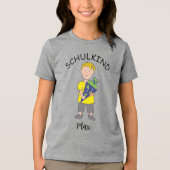 Einschulung Schulkind - Junge mit Schultüte 1 | トライブレンドTシャツ (正面)