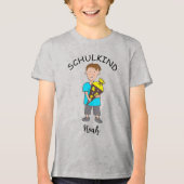 Einschulung Schulkind - Junge mit Schultüte 3 | トライブレンドTシャツ (正面)