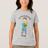 Einschulung Schulkind - Junge mit Schultüte 3 | トライブレンドTシャツ (正面)