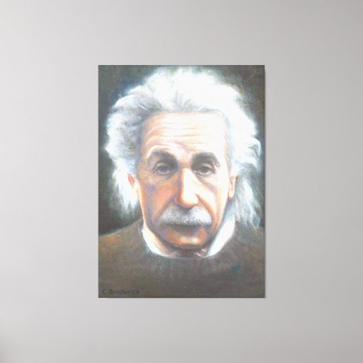 Einstein by Carol Broderick キャンバスプリント (正面)