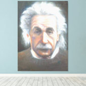 Einstein by Carol Broderick キャンバスプリント (インサイチュ (ウッドフロア))