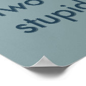 Einstein quote poster ポスター (角)