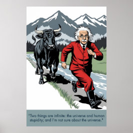 Einstein quote poster ポスター