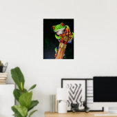 Einstein the Red-Eyed Tree Frog Fine Art Prints ポスター (ホームオフィス)