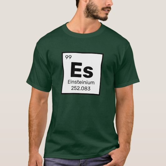 Einsteinium /周期表 – Es要素Tシャツ Tシャツ (正面)