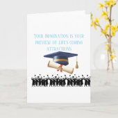 Einstein's graduation motto  カード (黄色い花)