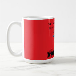 Einstein's graduation motto bright red コーヒーマグカップ