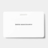 Einstein's graduation motto white バッジ (裏面)