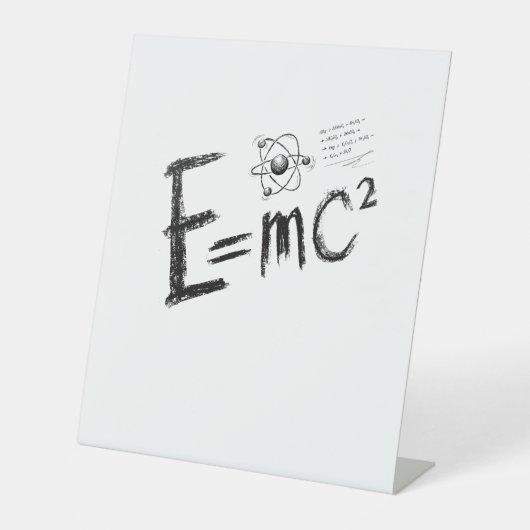  Einstein's Theory of Relativity. Formula 台座サイン (正面)