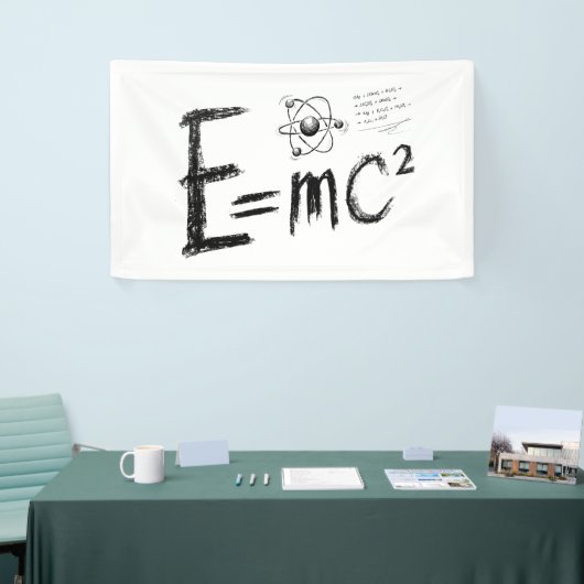  Einstein's Theory of Relativity. Formula 横断幕 (トレードショー)