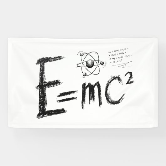  Einstein's Theory of Relativity. Formula 横断幕 (横)