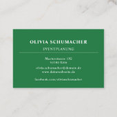 Einzigartige Moderne Abstrakt Visitenkarte 名刺 (裏面)