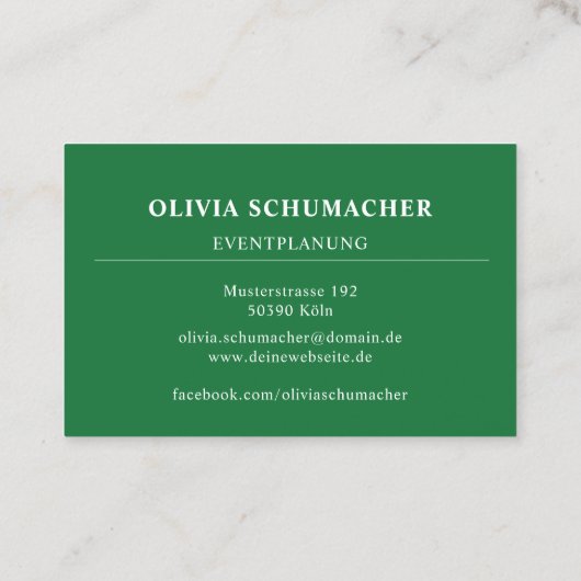 Einzigartige Moderne Abstrakt Visitenkarte 名刺 (裏面)