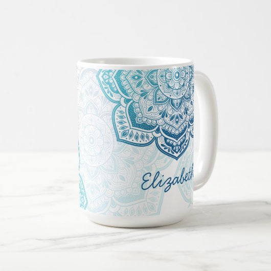 Eira Mandala 15 oz. Personalized Mug コーヒーマグカップ (正面右)