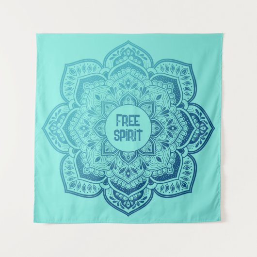 Eira Mandala Personalized Tapestry タペストリー (正面)