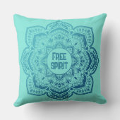 Eira Mandala Personalized Throw Pillow クッション (裏面)