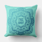 Eira Mandala Personalized Throw Pillow クッション (正面)
