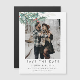 EIRA Winter Save The Date Magnet With Photo マグネット招待状