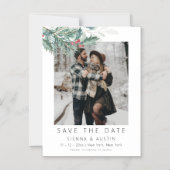 EIRA Winter Save The Date Magnet With Photo マグネット招待状 (正面)