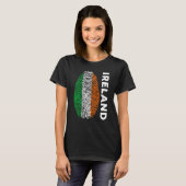 Eire Fingerprint St Patrick's Day Irish Flag Irela Tシャツ (正面フル)
