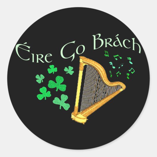 Eire Go Brachスタンプ ラウンドシール (正面)