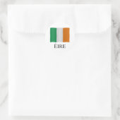 Eire - Ireland + flag ラウンドシール (バッグ)