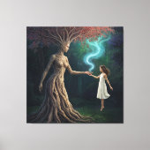 “ Eirene’s Woodland Crossing” – A Surreal Reality キャンバスプリント (正面)