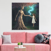 "Eirene’s Woodland Crossing” – A Surreal Reality キャンバスプリント (インサイチュ (リビング))