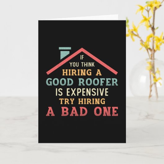 Eiring A Good Roufer Roofers建築 カード (黄色い花)